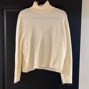 Zara Soft Cream Turtleneck Sweater